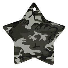 Initial Camouflage Grey Ornament (star) by Mariart