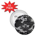 Initial Camouflage Grey 1.75  Buttons (10 pack) Front