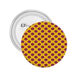Polka Dot Purple Yellow 2.25  Buttons