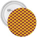 Polka Dot Purple Yellow 3  Buttons