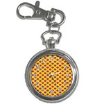 Polka Dot Purple Yellow Key Chain Watches