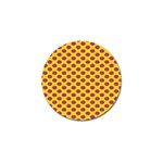 Polka Dot Purple Yellow Golf Ball Marker (10 pack)