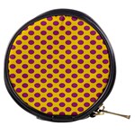 Polka Dot Purple Yellow Mini Makeup Bags