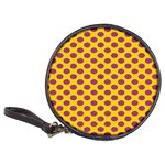 Polka Dot Purple Yellow Classic 20-CD Wallets Front