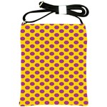 Polka Dot Purple Yellow Shoulder Sling Bags