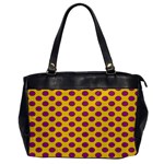 Polka Dot Purple Yellow Office Handbags