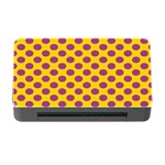 Polka Dot Purple Yellow Memory Card Reader with CF