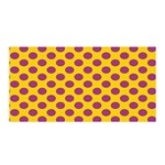 Polka Dot Purple Yellow Satin Wrap