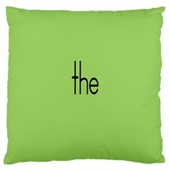 Sign Green The Large Flano Cushion Case (one Side) by Mariart