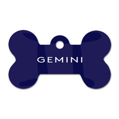 Zodiac Gemini Dog Tag Bone (two Sides) by Mariart
