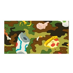 Urban Camo Green Brown Grey Pizza Strom Satin Wrap by Mariart