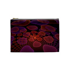 Heart Invasion Background Image With Many Hearts Cosmetic Bag (medium)  by Simbadda