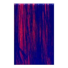 Abstract Color Red Blue Shower Curtain 48  X 72  (small)  by Simbadda