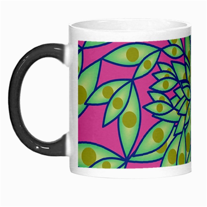 Big Growth Abstract Floral Texture Morph Mugs