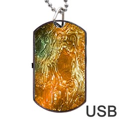 Light Effect Abstract Background Wallpaper Dog Tag Usb Flash (one Side) by Simbadda