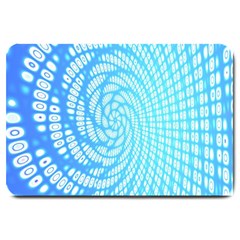 Abstract Pattern Neon Glow Background Large Doormat  by Simbadda