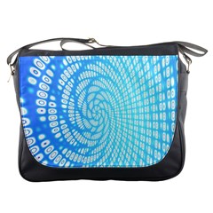 Abstract Pattern Neon Glow Background Messenger Bags by Simbadda