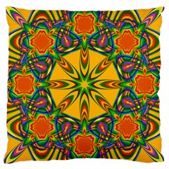 Seamless Orange Abstract Wallpaper Pattern Tile Background Large Cushion Case (one Side) by Simbadda