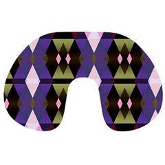 Geometric Abstract Background Art Travel Neck Pillows