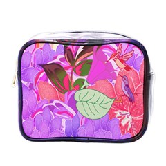 Abstract Design With Hummingbirds Mini Toiletries Bags