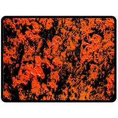 Abstract Orange Background Double Sided Fleece Blanket (large)  by Nexatart