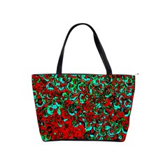 Red Turquoise Abstract Background Shoulder Handbags by Nexatart