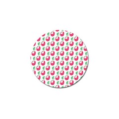 Fruit Pink Green Mangosteen Golf Ball Marker (4 Pack) by Mariart