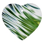 Fluorescent Flames Background Light Effect Abstract Heart Ornament (Two Sides)