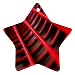 Abstract Of A Red Metal Chair Ornament (star) by Nexatart
