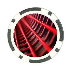 Abstract Of A Red Metal Chair Poker Chip Card Guard (10 Pack) by Nexatart