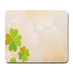 Leaf Polka Dot Green Flower Star Large Mousepads by Mariart