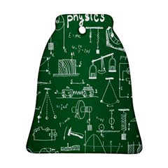 Scientific Formulas Board Green Ornament (bell) by Mariart
