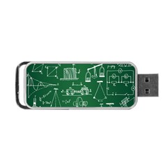 Scientific Formulas Board Green Portable Usb Flash (two Sides) by Mariart