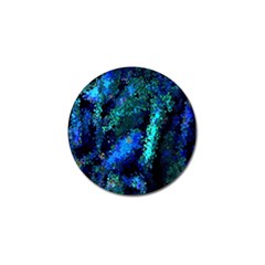 Underwater Abstract Seamless Pattern Of Blues And Elongated Shapes Golf Ball Marker by Nexatart