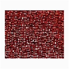 Red Box Background Pattern Small Glasses Cloth (2-side) by Nexatart