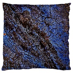 Cracked Mud And Sand Abstract Large Flano Cushion Case (two Sides)