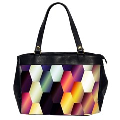 Colorful Hexagon Pattern Office Handbags (2 Sides)  by Nexatart