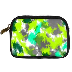 Abstract Watercolor Background Wallpaper Of Watercolor Splashes Green Hues Digital Camera Cases