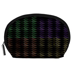 Multicolor Pattern Digital Computer Graphic Accessory Pouches (large) 