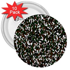 Camouflaged Seamless Pattern Abstract 3  Buttons (10 Pack) 