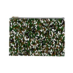 Camouflaged Seamless Pattern Abstract Cosmetic Bag (large) 
