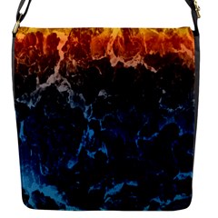 Abstract Background Flap Messenger Bag (s)