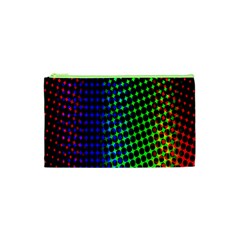 Digitally Created Halftone Dots Abstract Background Design Cosmetic Bag (xs) by Nexatart