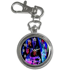 Grunge Abstract In Black Grunge Effect Layered Images Of Texture And Pattern In Pink Black Blue Red Key Chain Watches
