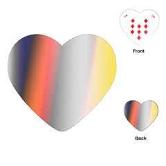 Digitally Created Abstract Colour Blur Background Playing Cards (heart)  by Nexatart