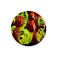 Neutral Abstract Picture Sweet Shit Confectioner Rubber Round Coaster (4 Pack)  by Nexatart