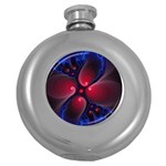 Color Fractal Pattern Round Hip Flask (5 oz)