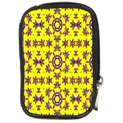 Yellow Seamless Wallpaper Digital Computer Graphic Compact Camera Cases by Nexatart