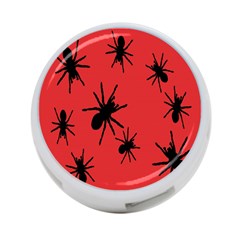 Illustration With Spiders 4-port Usb Hub (one Side)