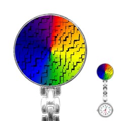A Creative Colorful Background Stainless Steel Nurses Watch by Nexatart